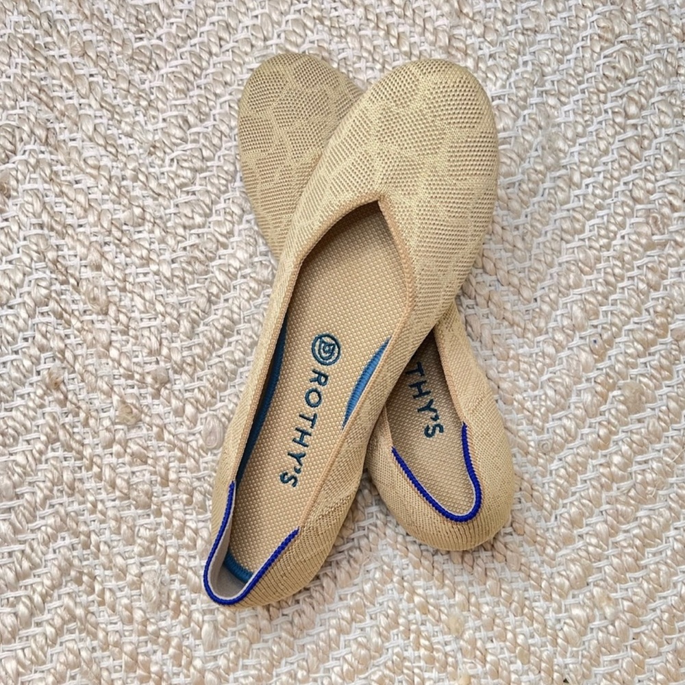 Nib Rothys Flat | Size 7.5 | Sahara Gold - image 3
